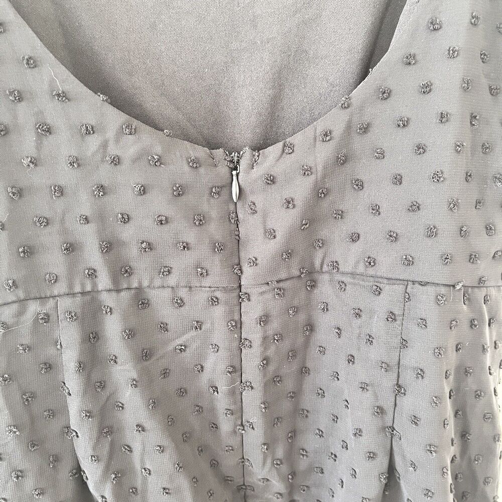 Lulus Black Swiss Dot Mini Wrap Dress - Medium - Picture 11 of 12